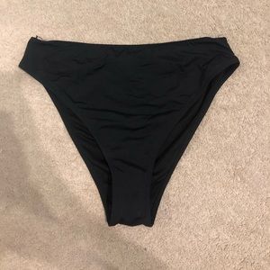 Garage Black High-Waisted Swim Bottoms